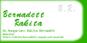 bernadett rakita business card